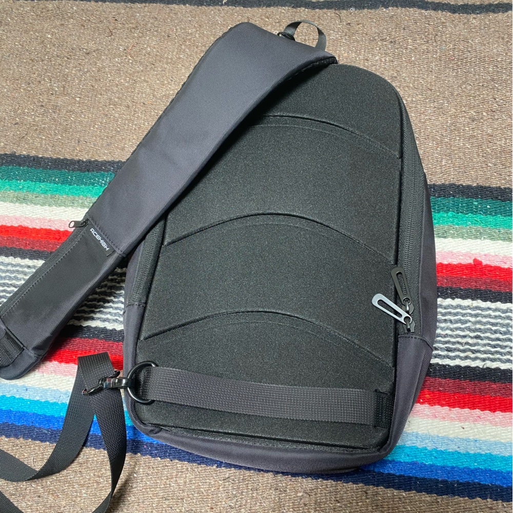 New Ace High Black Crossover Sling Bag Apple Company Logo - Picture 7 of 11
